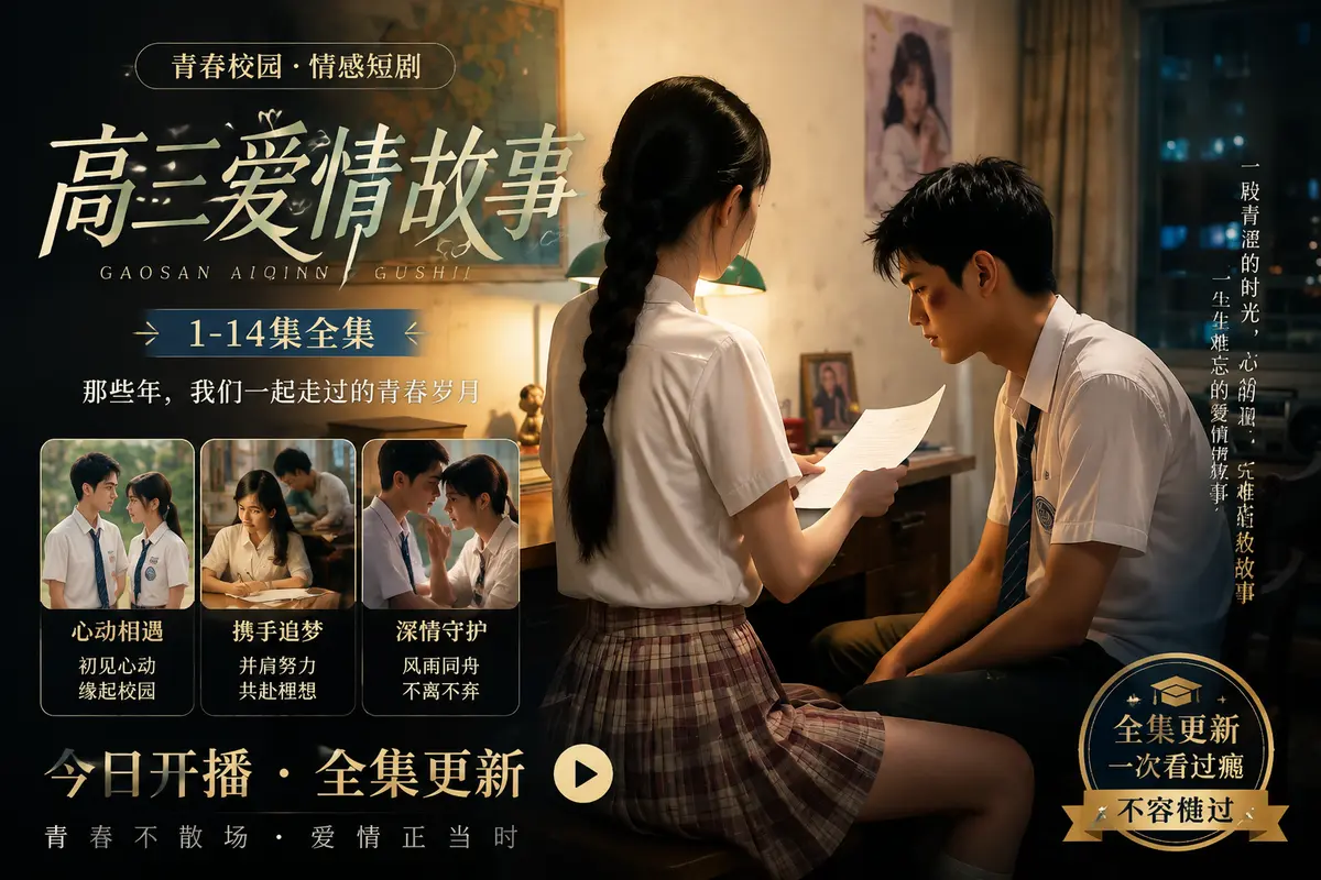 《高三爱情故事》林澈与苏晚晴全集在线观看-AI真人短剧HD未删减版-百度夸克网盘资源下载-青春意难平剧场
